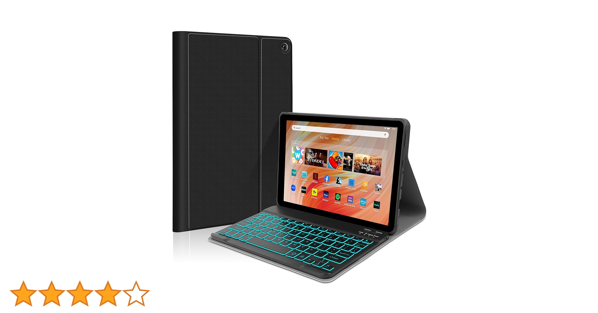 amazon fire10タブレット 第11世代 取り外し可能キーボード付き Amazon.co.jp: バックライト付きキーボードケース Kindle Fire